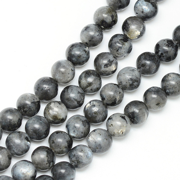 

PandaHall Natural Larvikite Beads Strands, Round, 6mm, Hole: 1mm, about 65pcs/strand, 15.7 inch Larvikite Round