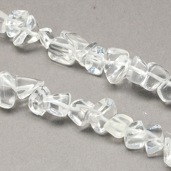 

PandaHall Natural Quartz Crystal Beads Strands, Rock Crystal Beads, Chip, 8~18x6~12x3~7mm, Hole: 1mm, about 160pcs/strands, 34.6 inch Quartz...