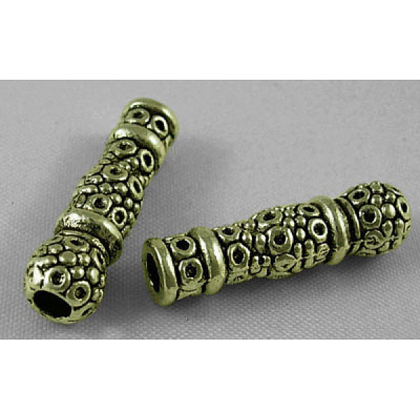 

PandaHall Tibetan Style Alloy Tube Beads, Cadmium Free & Lead Free, Tube, Antique Bronze, 6.2mm wide, 22.5mm long, hole: 3 mm Alloy Tube