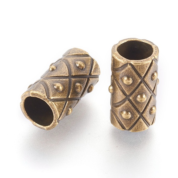 

PandaHall Tibetan Silver Beads, Tube, Lead Free & Nickel Free & Cadmium Free, Antique Bronze Color, about 17mm long, 10mm wide, hole: 7mm...