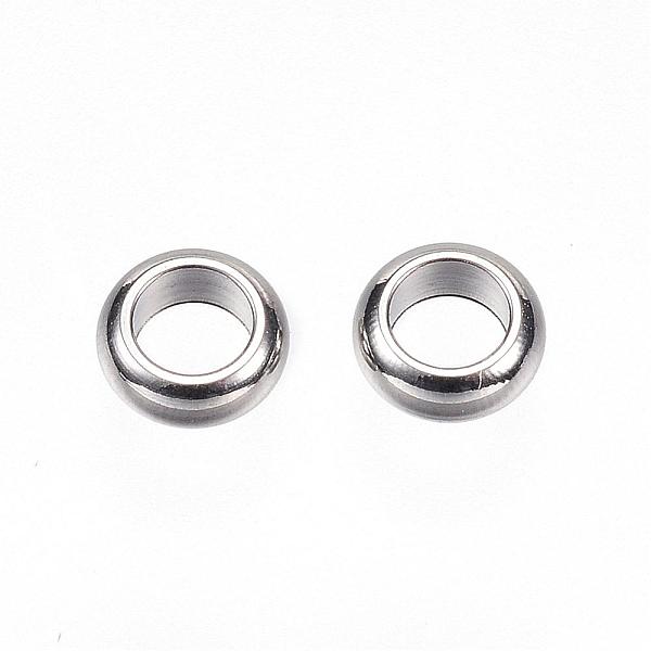 

PandaHall 304 Stainless Steel Spacer Beads, Ring, Stainless Steel Color, 5x2mm, Hole: 3mm 304 Stainless Steel Ring