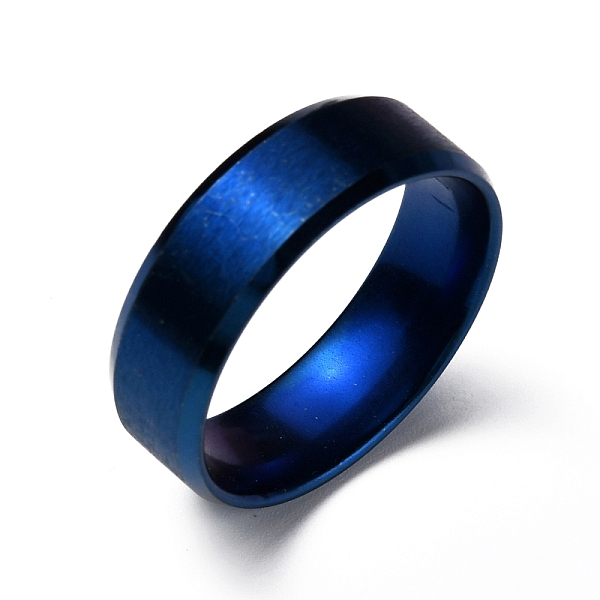 

PandaHall Titanium Steel Wide Band Finger Rings for Women Men, Plain Band Rings, Blue, 8mm, Inner Diameter: US Size 13 1/4(22.4mm) Titanium...