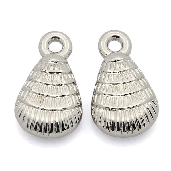 

PandaHall CCB Plastic Pendants, Shell, Platinum, 24x14x6mm, Hole: 2.5mm Plastic Shell Shape