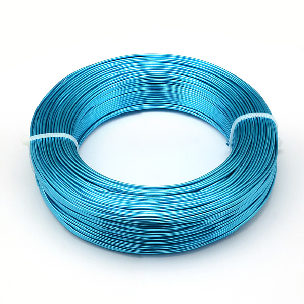 

PandaHall Round Aluminum Wire, Bendable Metal Craft Wire, for DIY Jewelry Craft Making, Dodger Blue, 9 Gauge, 3.0mm, 25m/500g(82 Feet/500g)...