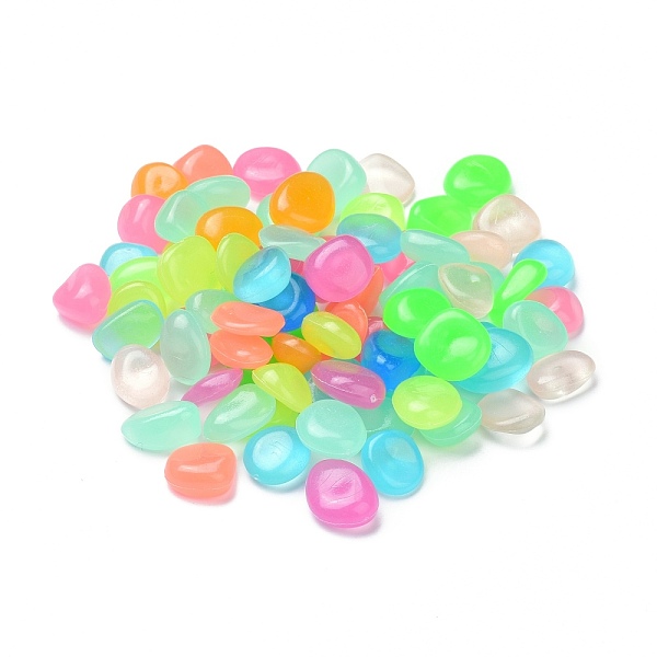 

PandaHall Acrylic Luminous Cabochons, Decorate Accessories, Irregular-shaped, Mixed Color, 13~17x11~13x5~8mm, about 300pcs/bag Acrylic Mixed..., Multicolor