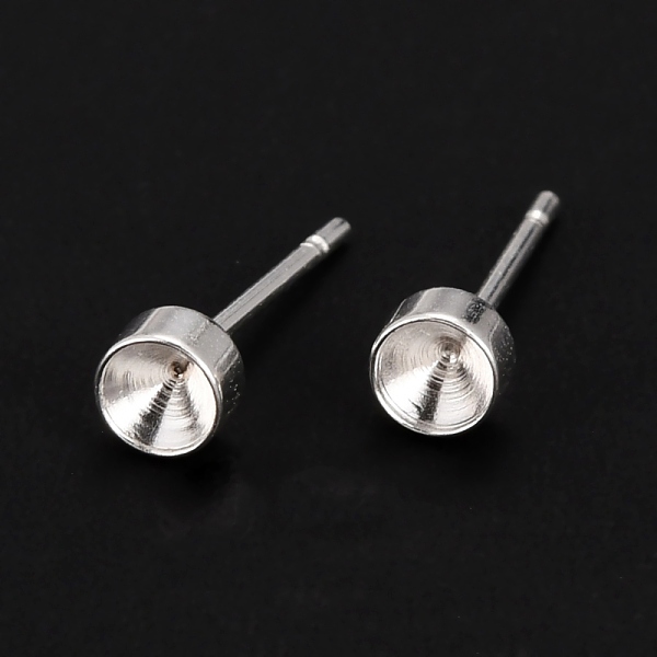 304 Stainless Steel Stud Earring Settings