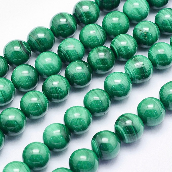 Chapelets De Perles En Malachite Naturelle