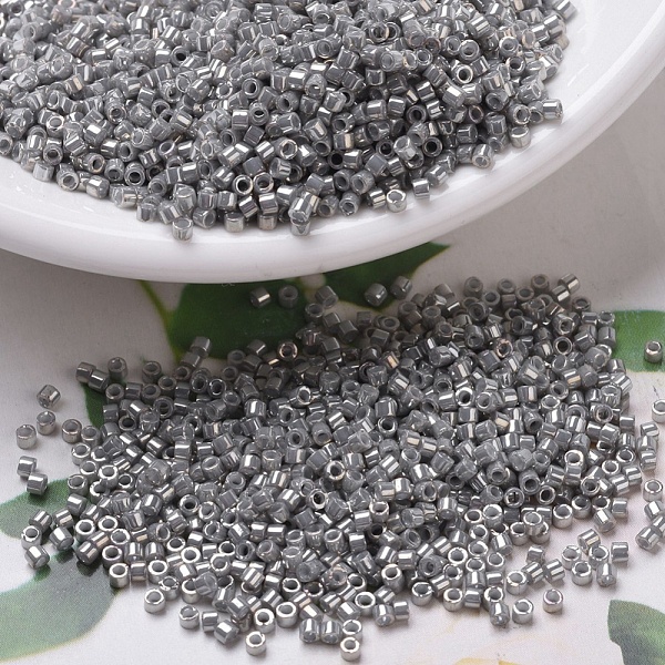 

PandaHall MIYUKI Delica Beads Small, Cylinder, Japanese Seed Beads, 15/0, (DBS0251) Opaque Smoke Gray Luster, 1.1x1.3mm, Hole: 0.7mm, about...