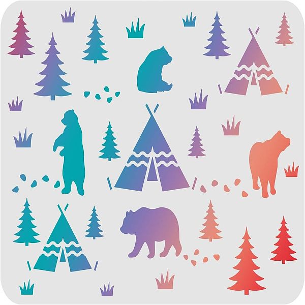 

PandaHall Large Plastic Reusable Drawing Painting Stencils Templates, for Painting on Scrapbook Fabric Tiles Floor Furniture Wood, Rectangle...
