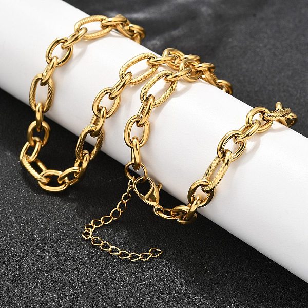 304 Stainless Steel Cable Chain Necklaces