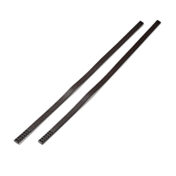 

PandaHall Cowhide Leather Sew On Bag Handles, Bag Strap Replacement Accessories, Coconut Brown, 39x1x0.3cm, Hole: 1.5mm Cowhide Flat