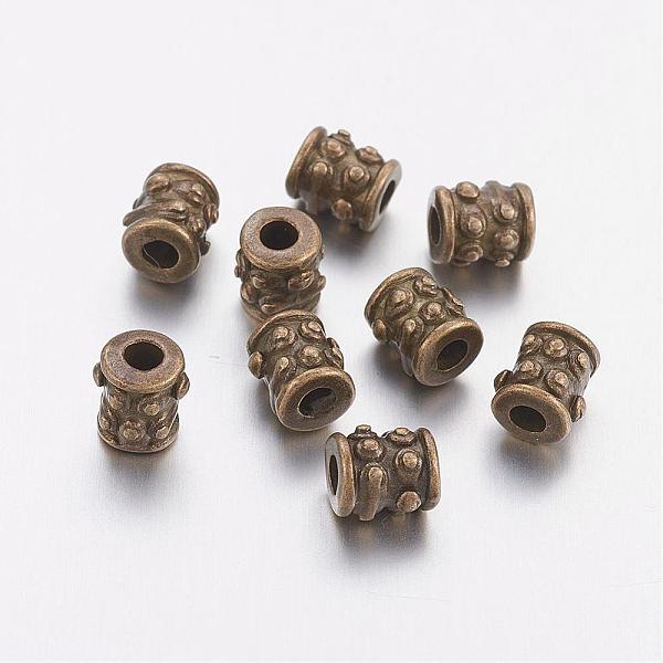 

PandaHall Tibetan Style Spacer Beads, Lead Free & Cadmium Free & Nickel Free, Column, Antique Bronze Color, about 6mm in diameter, 6mm thick...