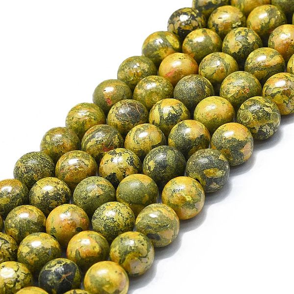 

PandaHall Natural Realgar Beads Strands, Round, 8~9mm, Hole: 0.8mm, about 48~52pcs/strand, 15.35''~16.54''(39~42cm) Realgar Round