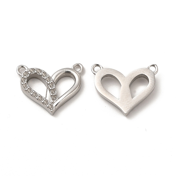 

PandaHall 304 Stainless Steel Pendant Rhinestone Settings, Heart Charms, Stainless Steel Color, Fit for 1mm Rhinestone, 12.5x15x2.5mm, Hole...