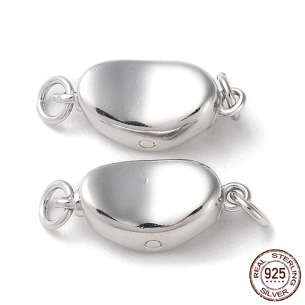 

PandaHall Rhodium Plated 925 Sterling Silver Bayonet Clasps, Long-Lasting Plated, Ingot with 925 Stamp, Real Platinum Plated, 7x14x5.5mm...