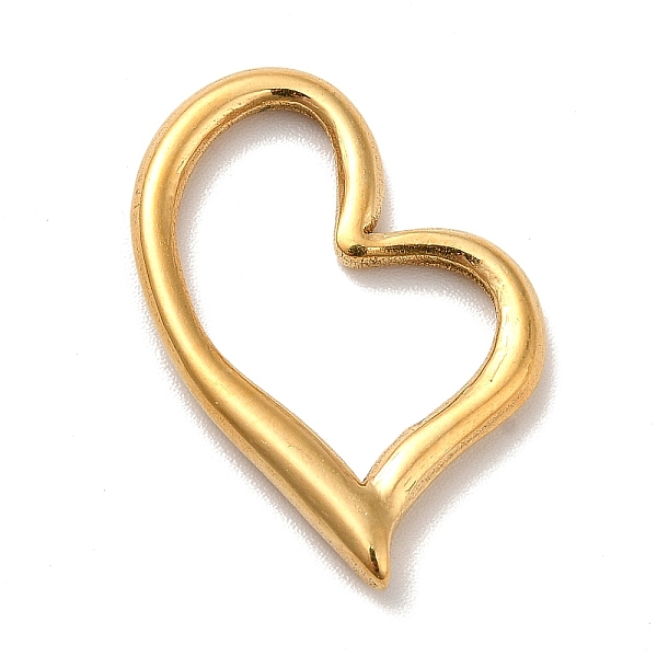 

PandaHall Vacuum Plating 201 Stainless Steel Linking Rings, Asymmetrical Heart, Golden, 24.5x17x3mm, Inner Diameter: 17x13mm 201 Stainless...