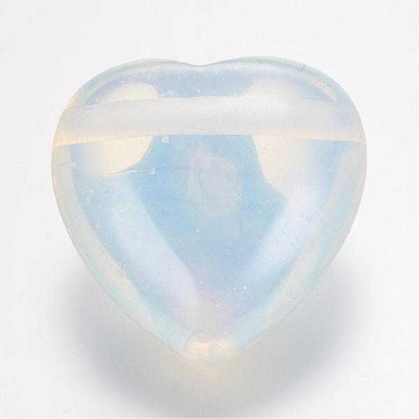 

PandaHall Opalite Beads, Heart, 13x25x25mm, Hole: 2mm Opalite Heart