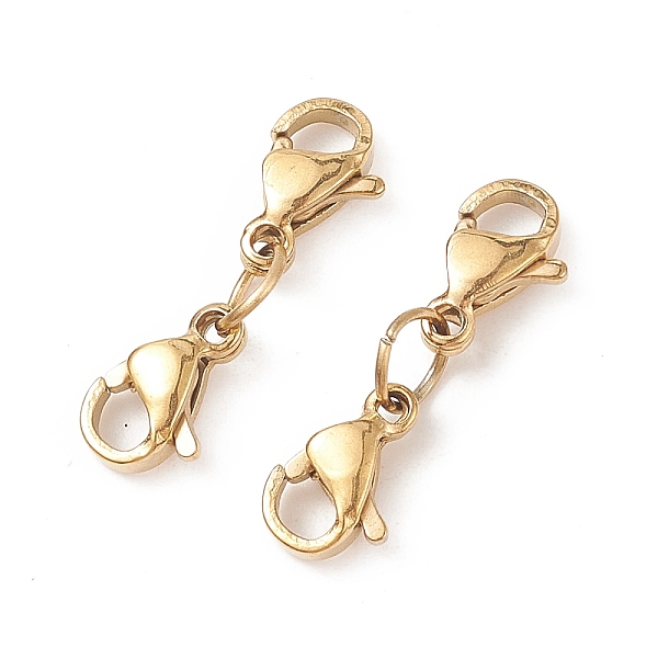 

PandaHall 304 Stainless Steel Double Lobster Claw Clasps, Golden, 20mm 304 Stainless Steel Others