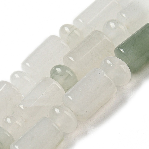

PandaHall Natural Jade Beads Strands, with Rondelle Beads, Column, 10x6mm, Hole: 0.8mm, about 154pcs/strand, 14.96''(38cm) Other Jade Column