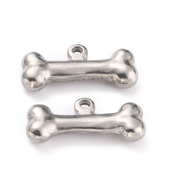 

PandaHall 304 Stainless Steel Pendants, Bone, Stainless Steel Color, 9x20x4mm, Hole: 1.6mm 304 Stainless Steel Others