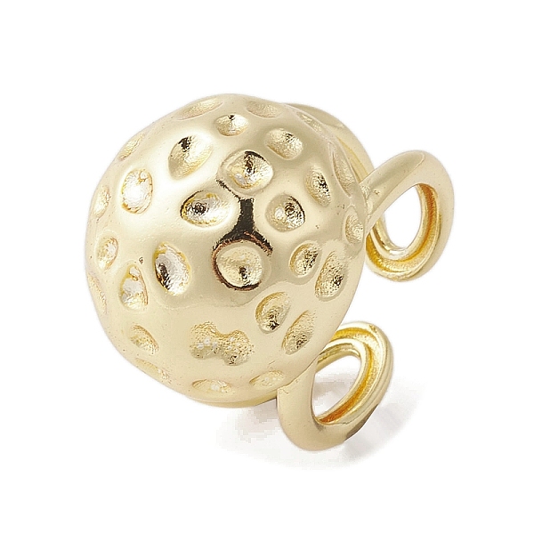 

PandaHall Brass Adjustable Rings, Round, Real 18K Gold Plated, Inner Diameter: 16.8mm Brass Round