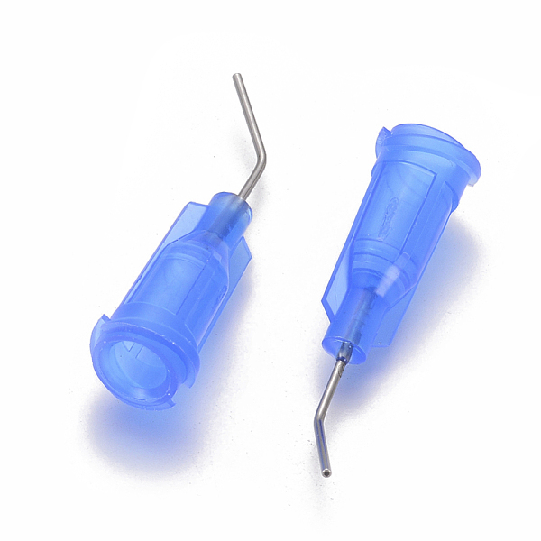 

PandaHall Plastic Fluid Precision Blunt Needle Dispense Tips, Cornflower Blue, 26.5~29.5x7.5mm, Pin: 0.7mm Plastic Blue