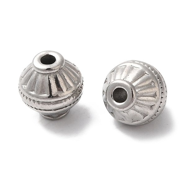 

PandaHall 304 Stainless Steel Beads, Lantern, Stainless Steel Color, 9x8mm, Hole: 1.8mm 304 Stainless Steel Lantern
