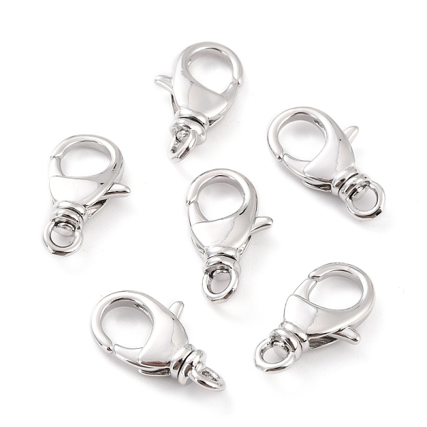 

PandaHall Brass Lobster Claw Clasps, Long-Lasting Plated, Lead Free & Nickel Free & Cadmium Free, Real Platinum Plated, 20.5x12x5mm, Hole...