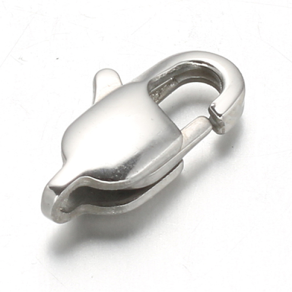 

PandaHall 304 Stainless Steel Lobster Claw Clasps, Stainless Steel Color, 13x7x3.5mm, Hole: 1mm 304 Stainless Steel Others