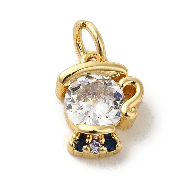 

PandaHall Brass Micro Pave Clear Cubic Zirconia Pendants, Girl, Real 18K Gold Plated, 11x8.5x4mm, Hole: 3.2mm Brass+Cubic Zirconia Human...