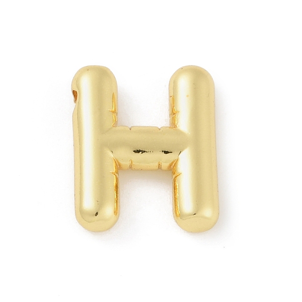 

PandaHall Rack Plating Brass Pendants, Long-Lasting Plated, Lead Free & Cadmium Free, Real 18K Gold Plated, Letter H, 17x14x4mm, Hole...