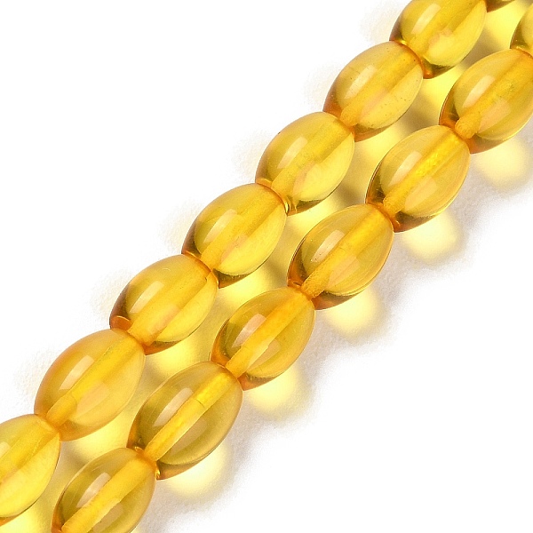 

PandaHall Natural Amber Beads Strands, Oval, 8x5mm, Hole: 0.6mm, about 51pcs/strand, 15.94 inch(40.5cm) Amber Oval