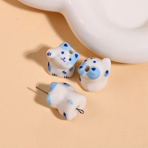 Handmade Bright Glazed Porcelain Beads