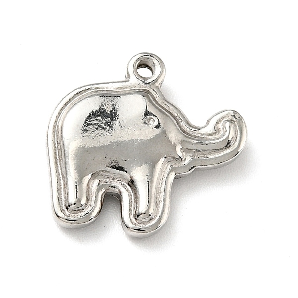

PandaHall 201 Stainless Steel Machine Polishing Pendants, Elephant, Stainless Steel Color, 15.5x16x3.5mm, Hole: 1.4mm 201 Stainless Steel...
