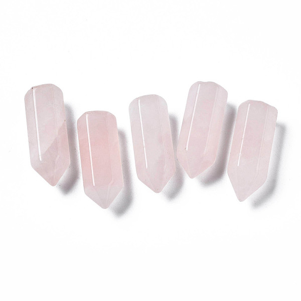 

PandaHall Natural Rose Quartz Beads, Pencil, 22~23x8.5x7.5mm Rose Quartz Others