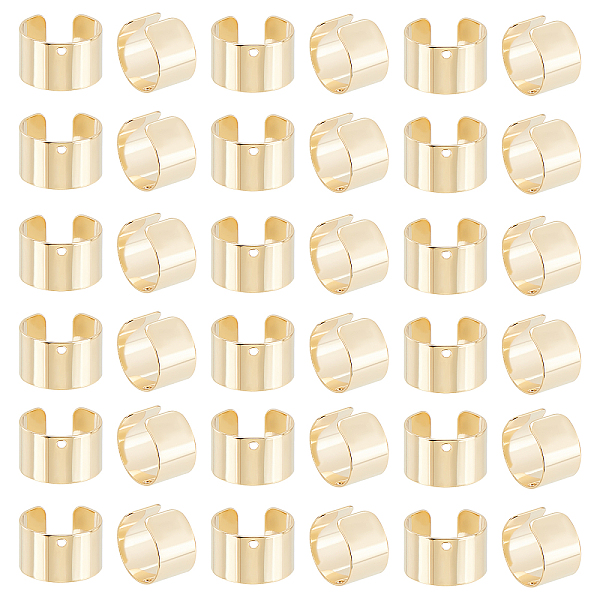 

PandaHall DICOSMETIC 60Pcs Golden Cartilage Cuff Earring Wrap Earring Non-Pierced Earring Findings Adjustable Clip-on Earring Stainless...