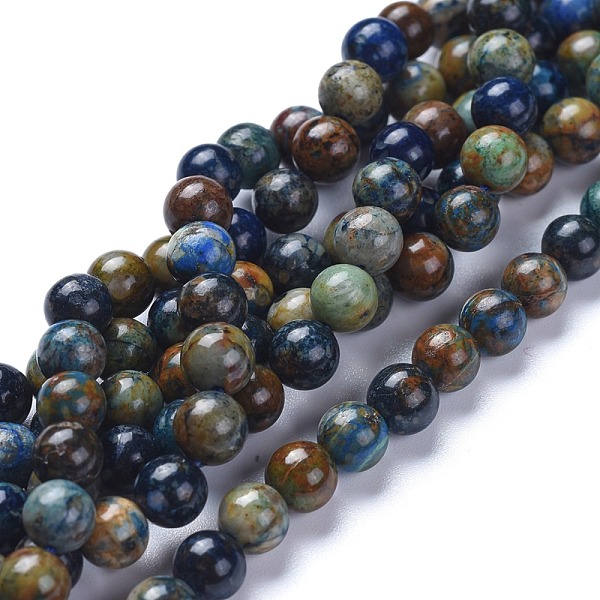 

PandaHall Natural Chrysocolla Beads Strands, Round, Round, 6mm, Hole: 0.7mm, about 64pcs/strand, 15.47 inch(39.3cm) Chrysocolla Round