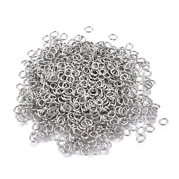 

PandaHall 304 Stainless Steel Jump Rings, Open Jump Rings, Oval, Stainless Steel Color, 26 Gauge, 3x2.5x0.4mm, Inner Diameter: 1x2mm 304...