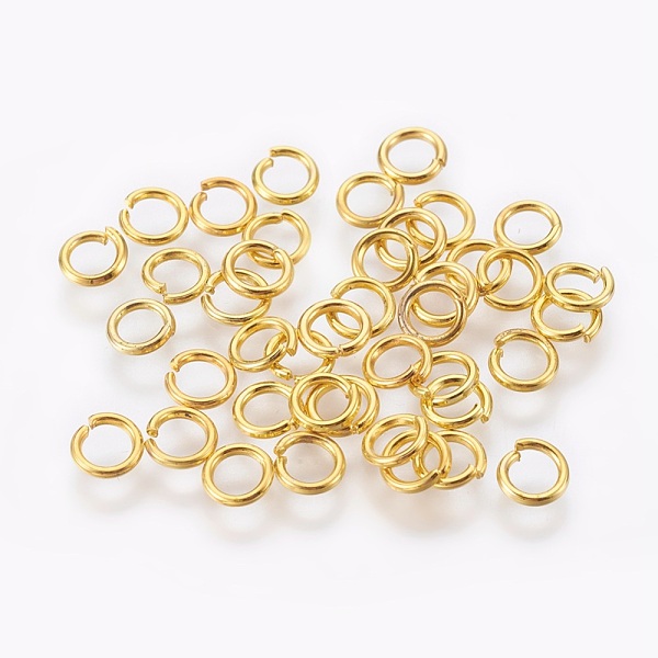 PandaHall Iron Jump Rings, Open Jump Rings, Cadmium Free & Lead Free, Jewelry Jump Rings For DIY Jewelry Making, Golden, 18 Gauge, 5x1mm...