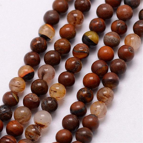

PandaHall Natural Tiger Iron Bead Strands, Round, 3~3.5mm, Hole: 0.7mm, about 115~125pcs/strand, 16 inch Tiger Iron Round