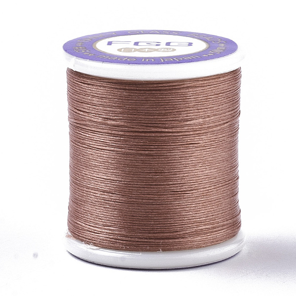 

PandaHall Nylon 66 Coated Beading Threads for Seed Beads, Sienna, 0.1mm, about 54.68 yards(50m)/roll Nylon Brown