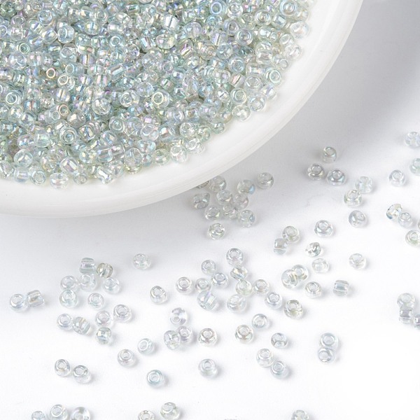 

PandaHall (Repacking Service Available) Round Glass Seed Beads, Transparent Colours Rainbow, Round, Clear, 12/0, 2mm, about 12g/bag Glass...