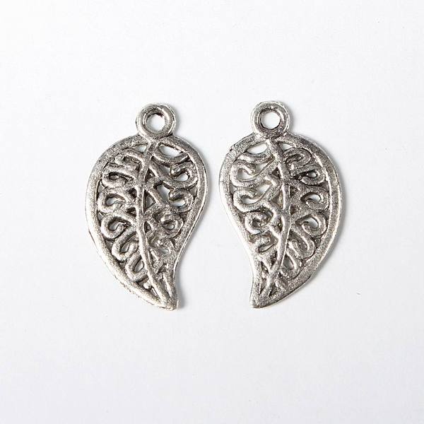 

PandaHall Tibetan Style Alloy Pendants, Cadmium Free & Nickel Free & Lead Free, Leaf, Antique Silver, 18x10x1mm, Hole: 1.5mm Alloy Leaf