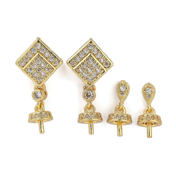 Brass Micro Pave Cu… - image