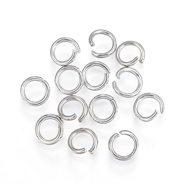 

PandaHall 304 Stainless Steel Jump Rings, Open Jump Rings, Stainless Steel Color, 18 Gauge, 6x1mm, Inner Diameter: 4mm 304 Stainless Steel