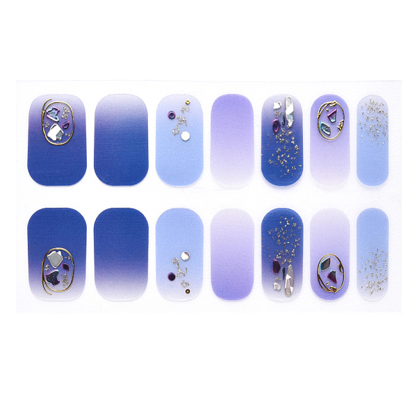 

PandaHall Full Wrap Gradient Nail Polish Stickers, Flower Snowflake Leopard Print Self-Adhesive Gel Nail Art Decals, for Women Girls Nail...
