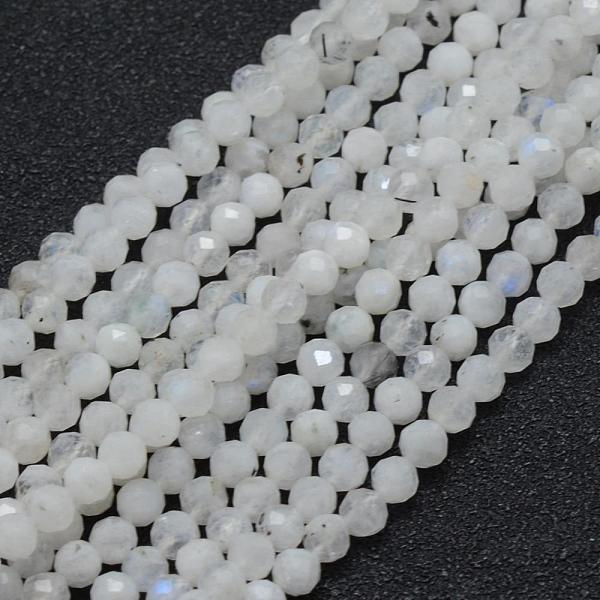 

PandaHall Natural Rainbow Moonstone Beads Strands, Round, Faceted, 4mm, Hole: 0.7mm, about 94pcs/strand, 15.35 inch(39cm) Rainbow Moonstone...