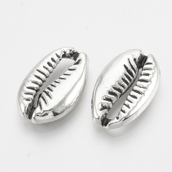 

PandaHall Tibetan Style Alloy Links connectors/Pendants, Cadmium Free & Lead Free,, Shell Shape, Antique Silver, 19x12x4mm, about...