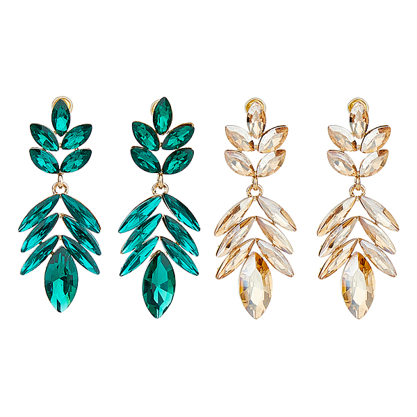 2 Pairs 2 Colors Rh… - image