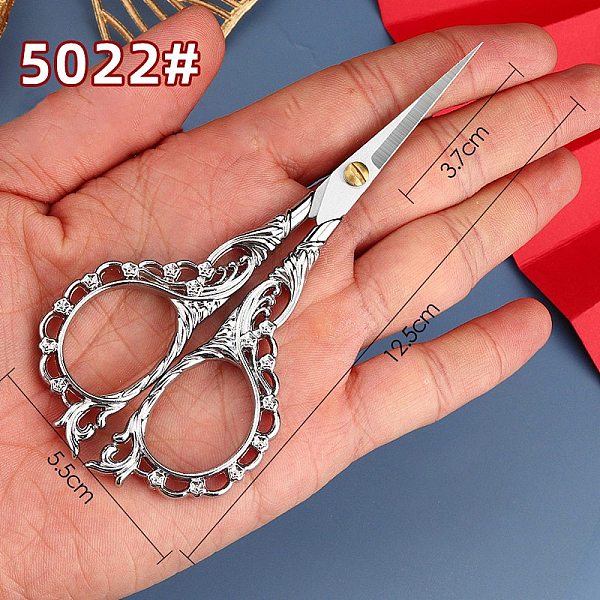 

PandaHall Stainless Steel Scissors, Embroidery Scissors, Sewing Scissors, with Zinc Alloy Handle, Stainless Steel Color, 112x45mm Stainless...